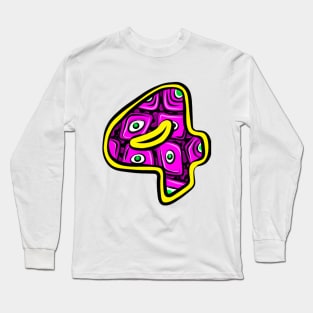 Number 4 Long Sleeve T-Shirt